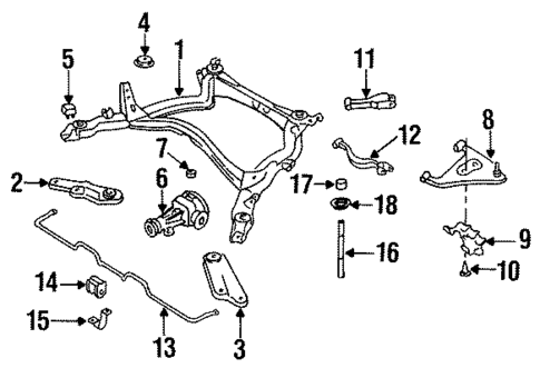 Rear Suspension for 1994 INFINITI Q45 #2