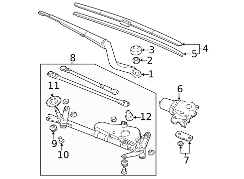 Wipers for 2015 Honda Accord #0