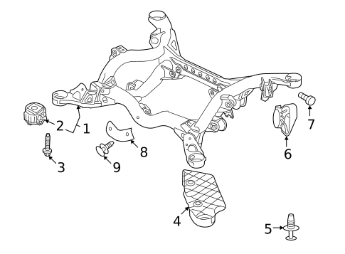 Suspension Mounting for 2010 Volkswagen Touareg #0