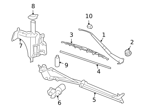 Wiper & Washer Components for 2006 Pontiac Montana #0