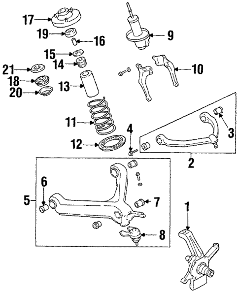 Suspension Components for 2001 Kia Sportage #2