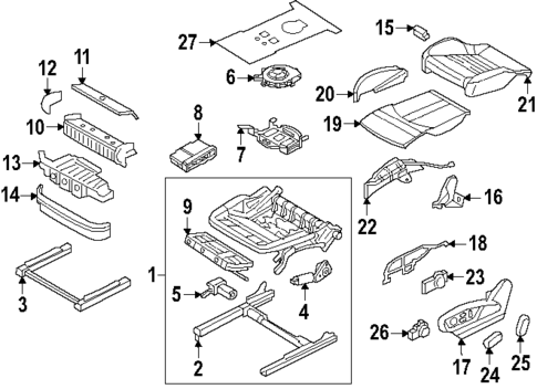 Front Seat Components for 2025 Audi SQ7 #0