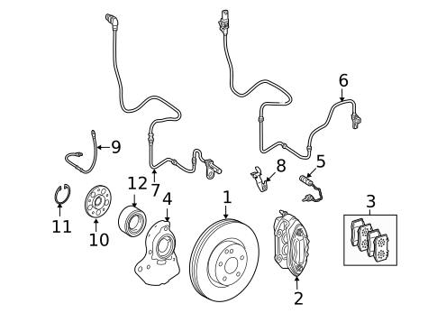 Anti-Lock Brakes for 2013 Mercedes-Benz S600 #3