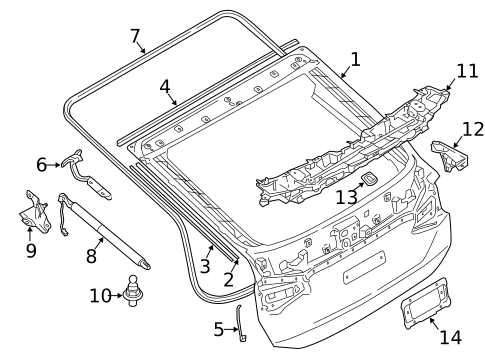 Liftgate for 2018 BMW 640i xDrive Gran Turismo #0
