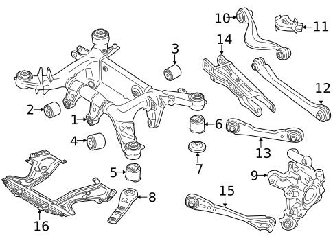 Rear Suspension for 2021 BMW M850i xDrive Gran Coupe #1