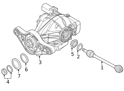Axle & Differential for 2023 BMW 330i #8