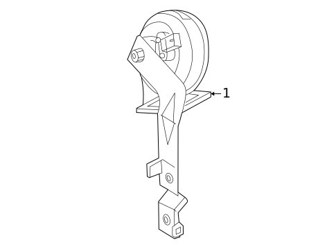 Horn for 2007 Saab 9-5 #0