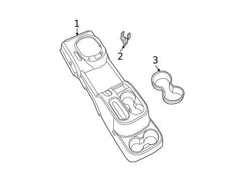Console for 2009 Jeep Wrangler #1