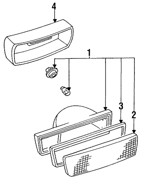 Backup Lamps for 1994 Mitsubishi Expo LRV #0