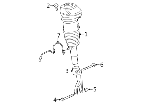 Struts & Components for 2024 BMW X6 #2