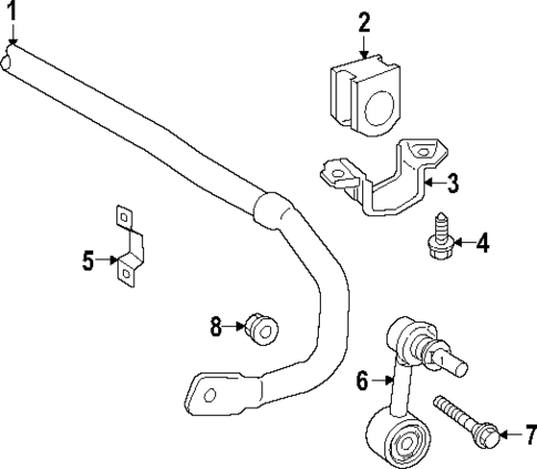 Stabilizer Bar & Components for 2021 Toyota Avalon #2