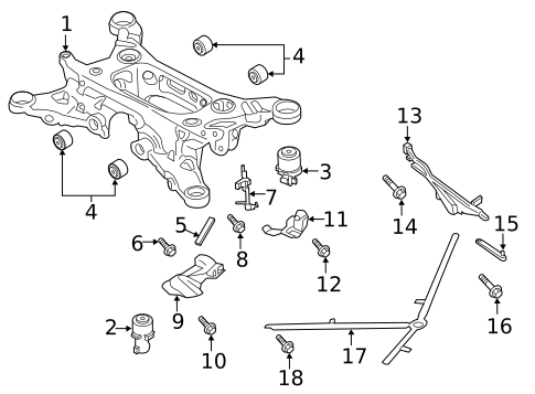 Suspension, Springs & Related Components for 2018 Porsche Panamera #1