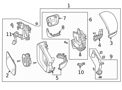 Mirrors for 2025 Acura TLX #0