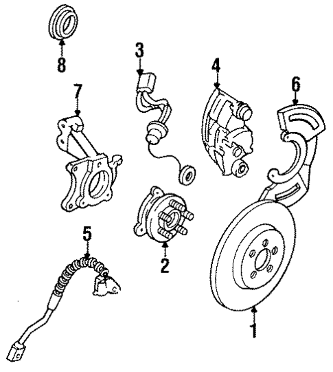 Anti-Lock Brakes for 1993 Cadillac Allante #1