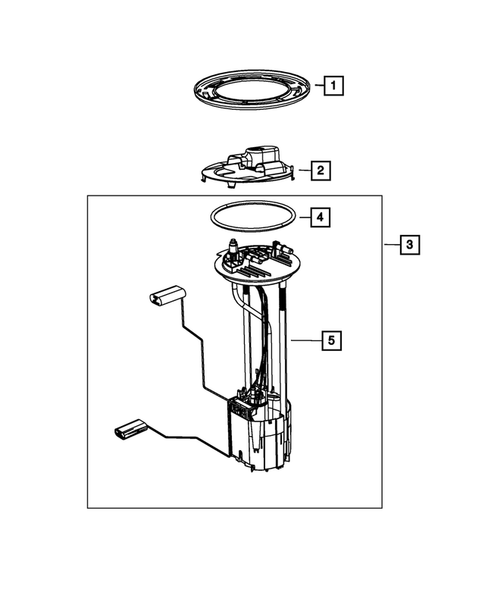Fuel Pump and Sending Unit for 2024 Ram 3500 #1