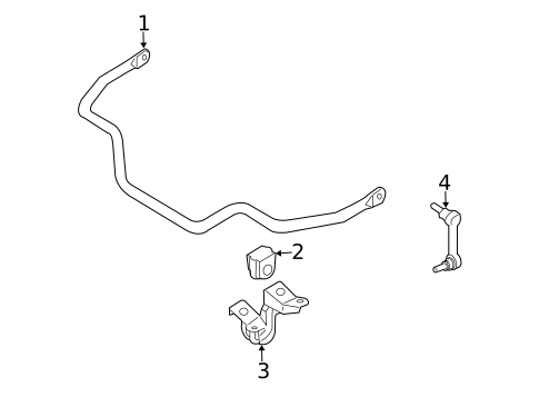 Stabilizer Bar & Components for 2008 INFINITI G35 #1