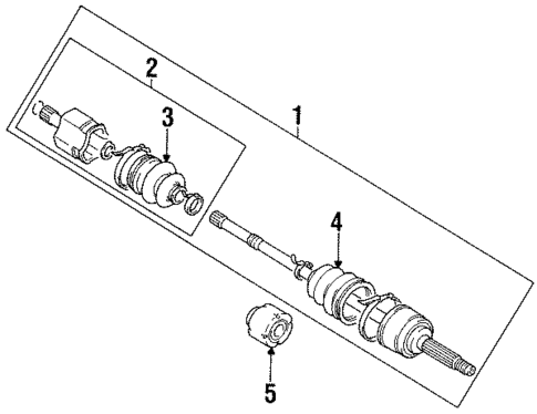 Drive Axles for 1996 Suzuki Swift #1