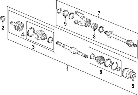 Drive Axles for 2025 Honda Civic #0
