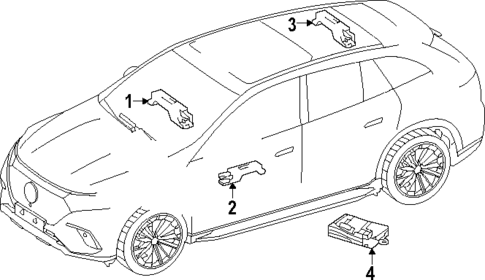 Keyless Entry Components for 2024 Mercedes-Benz EQS 580 SUV #0