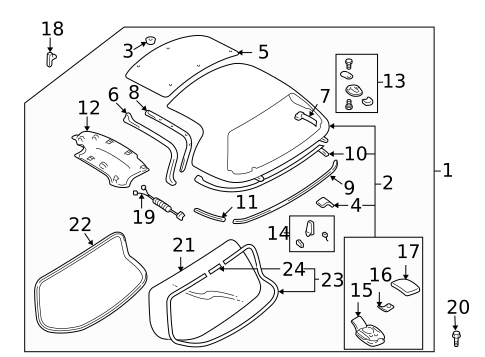 Top & Components for 2000 Mazda Miata #0