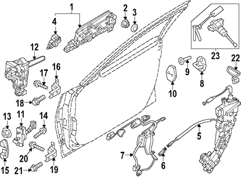 Front Door for 2025 Genesis G90 #2