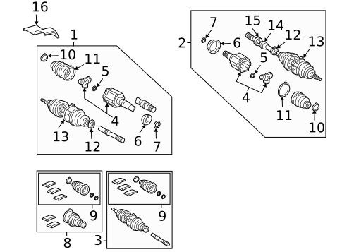 Drive Axles for 2004 Lexus RX330 #1