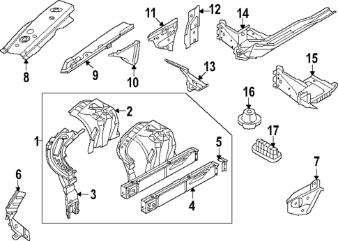 Inner Structure & Rails for 2025 BMW i5 #0
