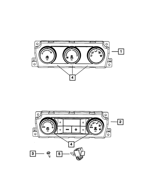Air Conditioner and Heater Controls for 2012 Ram 3500 #0