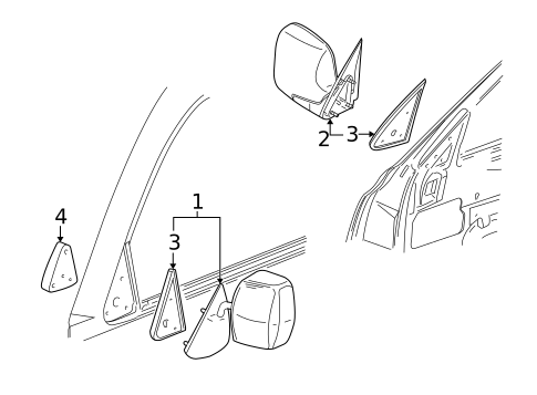 Outside Mirrors for 2007 Chevrolet Silverado 3500 Classic #3