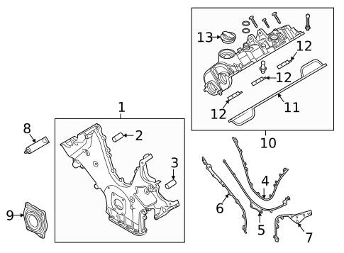 Valve & Timing Covers for 2016 Porsche Panamera #0