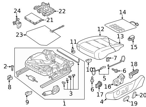Power Seats for 2019 Volkswagen Passat #0