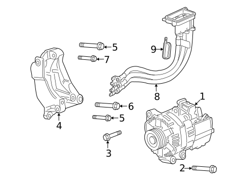 Alternator for 2008 Saturn Aura #2