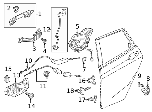 Rear Door for 2015 Honda Fit #0