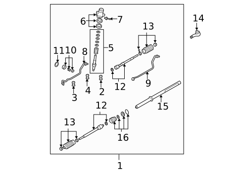Steering Gear & Linkage for 2005 Mazda 6 #0