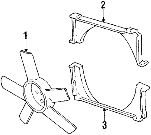 Fan for 1987 Chevrolet Chevette #0