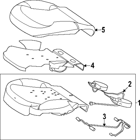 Driver Seat Components for 2025 Mercedes-Benz EQE AMG® #1