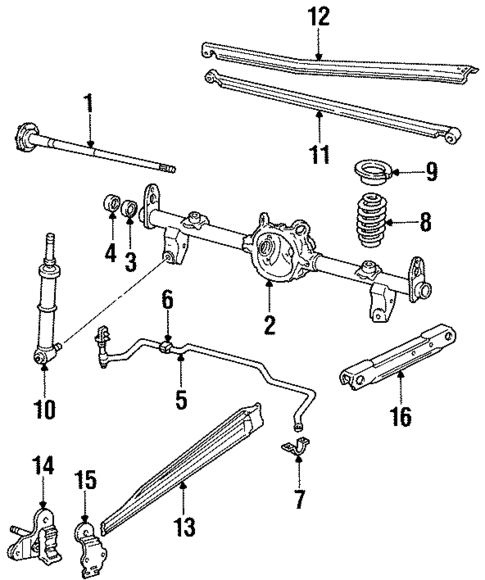 Rear Suspension for 1989 Chevrolet Camaro #0
