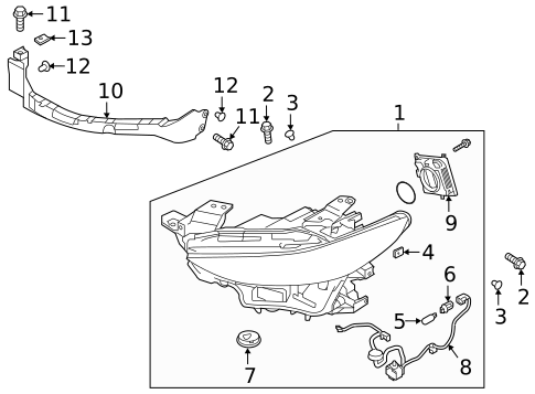 Headlamp Components for 2024 Mazda 3 #0