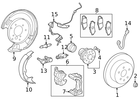 Rear Brakes for 2017 Lexus RC300 #0