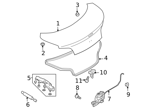 Lid & Components for 2004 Mazda RX-8 #0