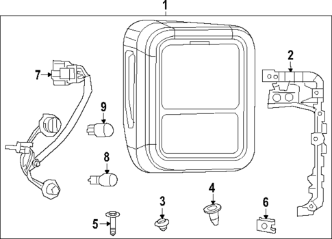 Bulbs - Chassis for 2023 Jeep Gladiator #2