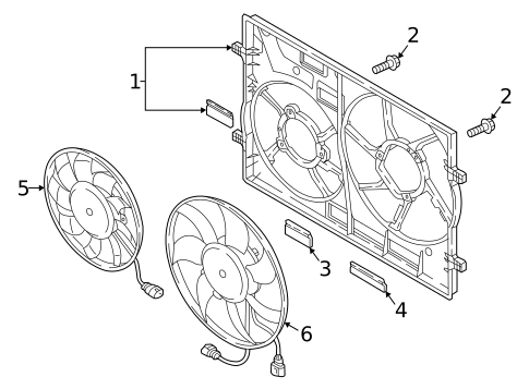 Cooling Fan for 2022 Volkswagen Taos #0