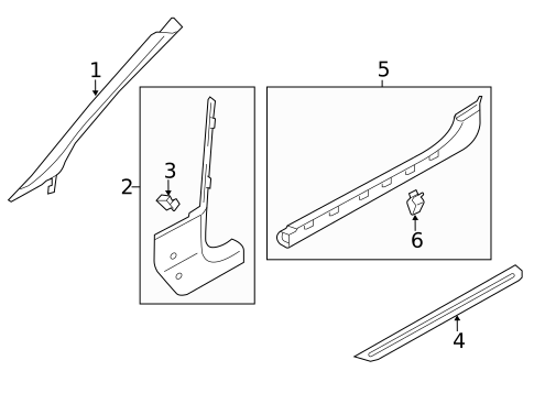 Interior Trim - Pillars for 2013 Audi RS5 #1