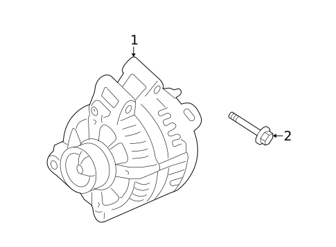 Alternator for 2009 Saturn Vue #0