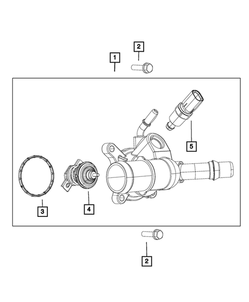 Water Pump and Related Parts for 2020 Jeep Renegade #2