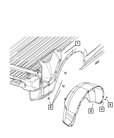 Aperture Panel, Pillar Supports and Cab Back for 2012 Ram 1500 #4