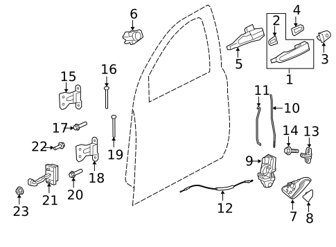 Lock & Hardware for 2016 Chevrolet Caprice #0