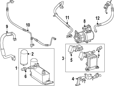 Condenser, Compressor & Lines for 2024 Mercedes-Benz eSprinter #2