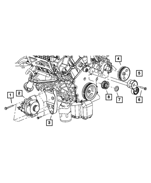 Pulleys and Related Parts for 2007 Dodge Charger #0