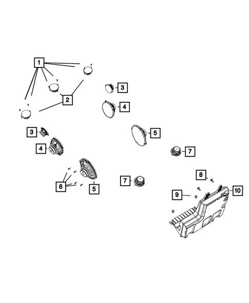 Radio, Antenna, Speakers, DVD, and Video systems for 2019 Ram 1500 #3